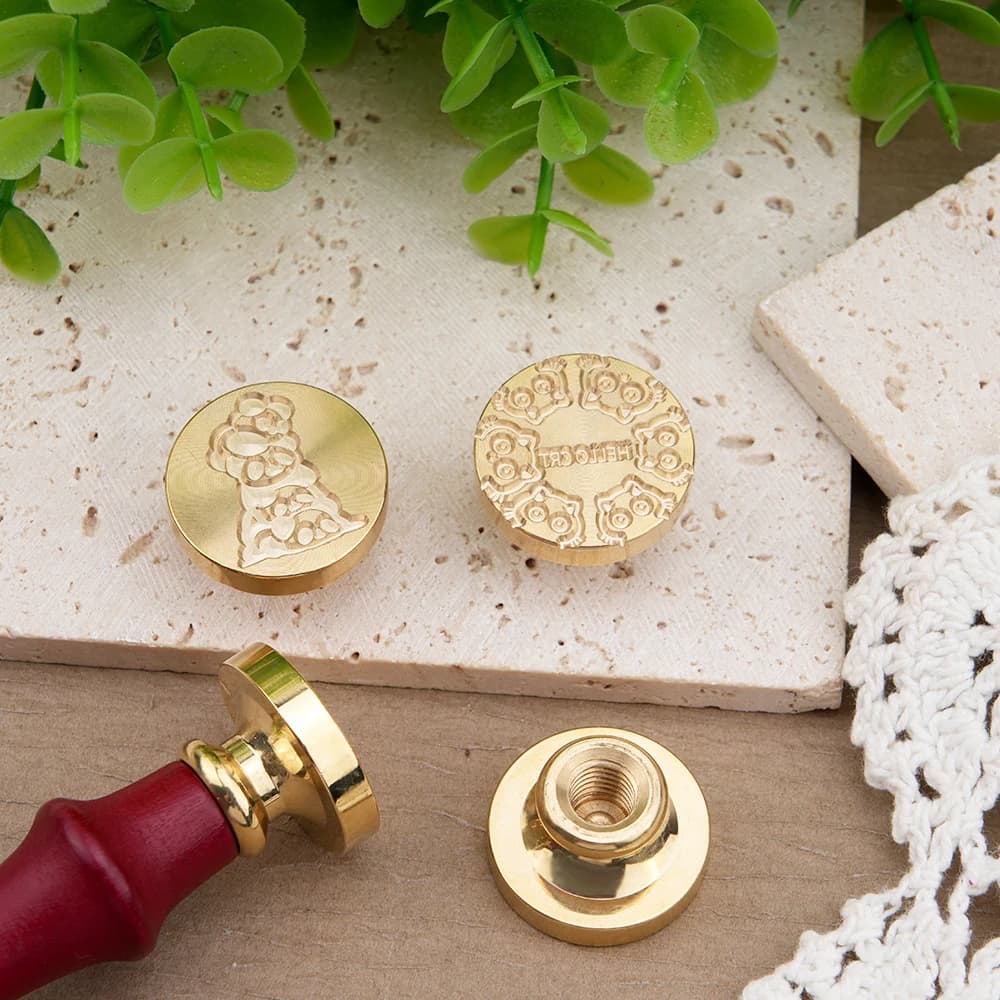Wax Seal Stamp Cute Animals Stamp Head For Cards Envelopes Festival Invitations Scrapbooking Fire Paint Sealing Head Invitation