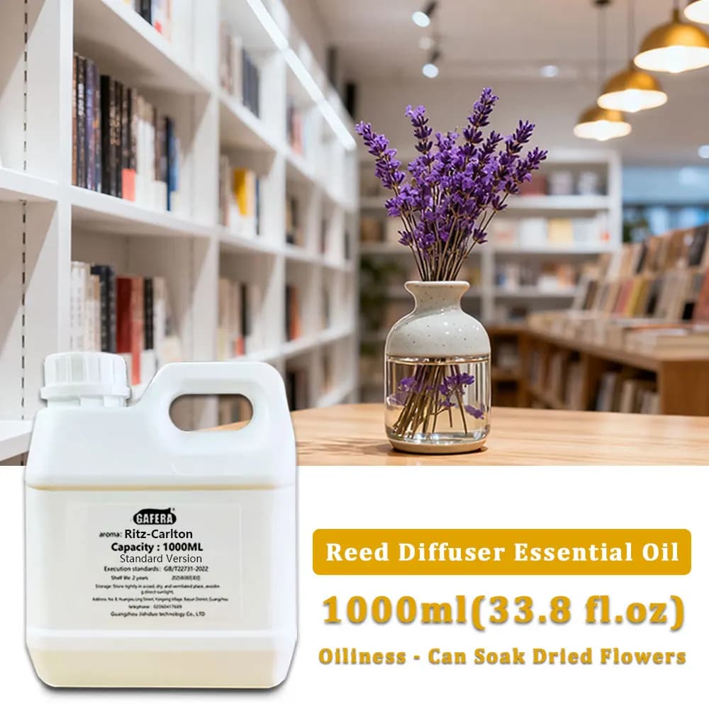 GAFERA 1000ml (33.8 fl.oz) Ritz-Carlton Sheraton Flameless Aromatherapy Essential Oils - Reed Diffuser Oil, Large Bottle Perfume