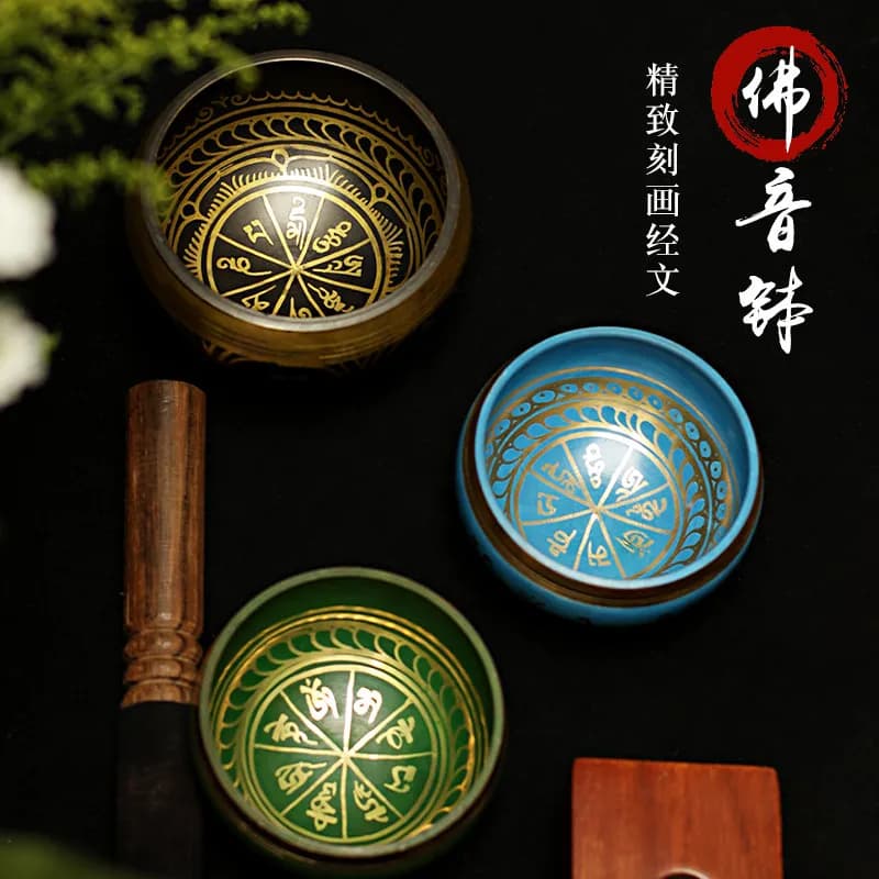 Nepal Handmade Singing Bowl Buddha Tone Yoga Meditation Healing Bowl