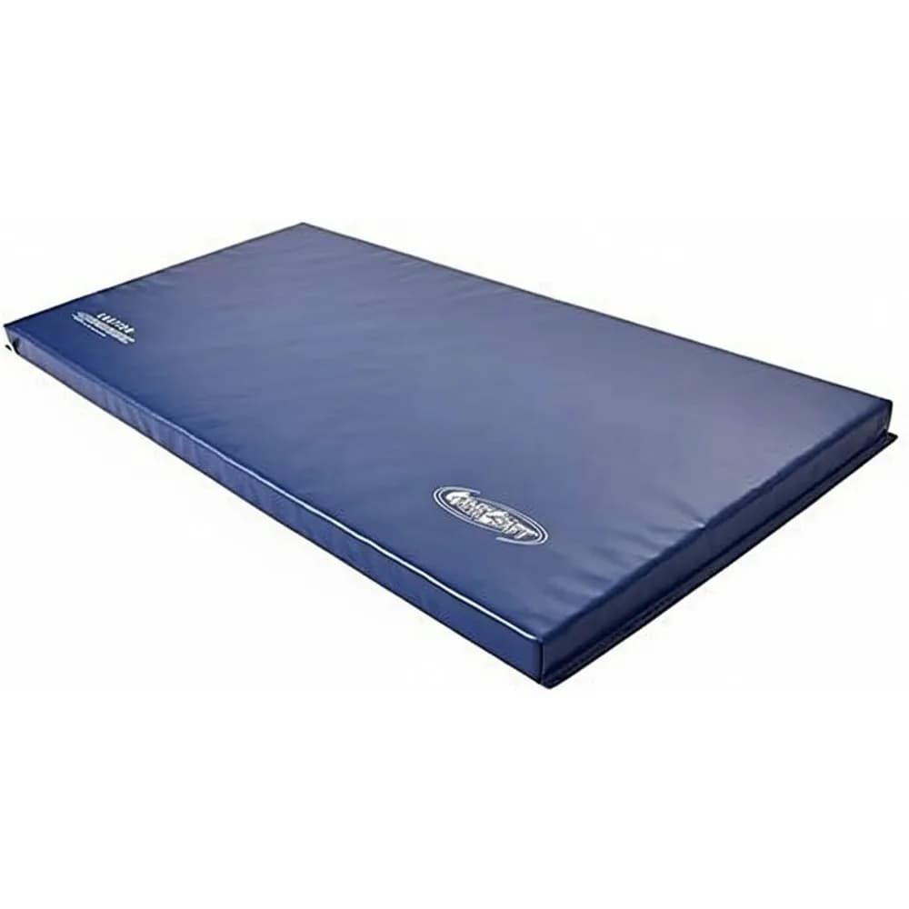 Blue non-folding premium exercise pad for yoga, pilates, home gym, fitness enthusiasts
