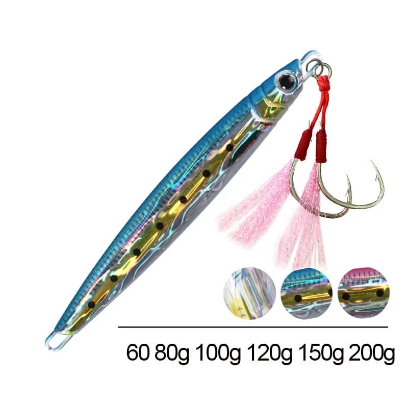 60g-200g 3D Print Majorcraft artificiale verticale cucchiaio esca carpa Spinning Sea Fishing Items metallo veloce affondamento Jigpara