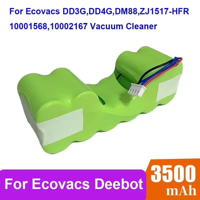 Batteria di ricambio Ni-MH 12V per Ecovacs 10001568 10002167 DD3G DD4G DE5G DD35 DG710 DM88 ZJ1517-HFR Robot aspirapolvere