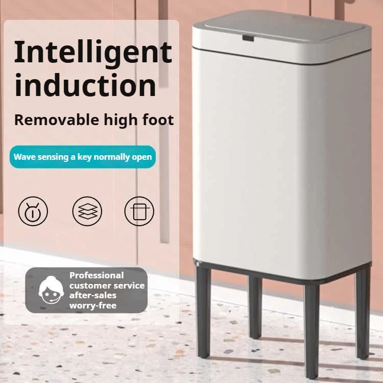Cestino della spazzatura Cucina Smaltimento dei rifiuti alimentari Contenitore per il riciclo Sensore automatico Pattumiera 9/13/20L Bagno Intelligente Cubo della spazzatura Pattumiera
