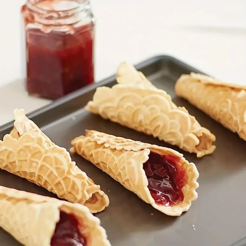Nuovo stampo in legno per coni gelato, 1 pezzo, strumento da cucina fai da te per waffle, torte, coni e croissant, gadget da cucina