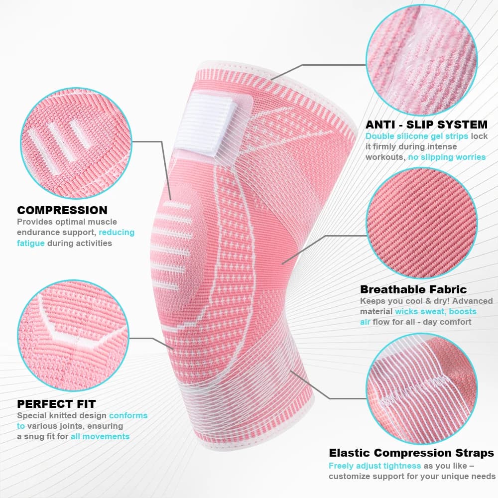 1 pezzo Fitness Corsa Ciclismo Ginocchiere Ginocchiera in nylon elastico per compressione sportiva Ginocchiera Manica Basket Pallavolo