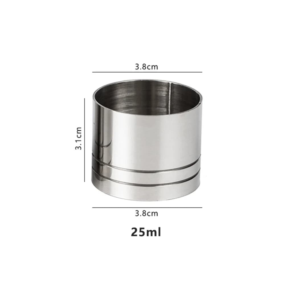 25ML/35ML/50ML Misura in acciaio inossidabile Tazza Cocktail Shaker Drink Barware Strumenti Strumenti per cocktail Bar Jigger Cup Accessori