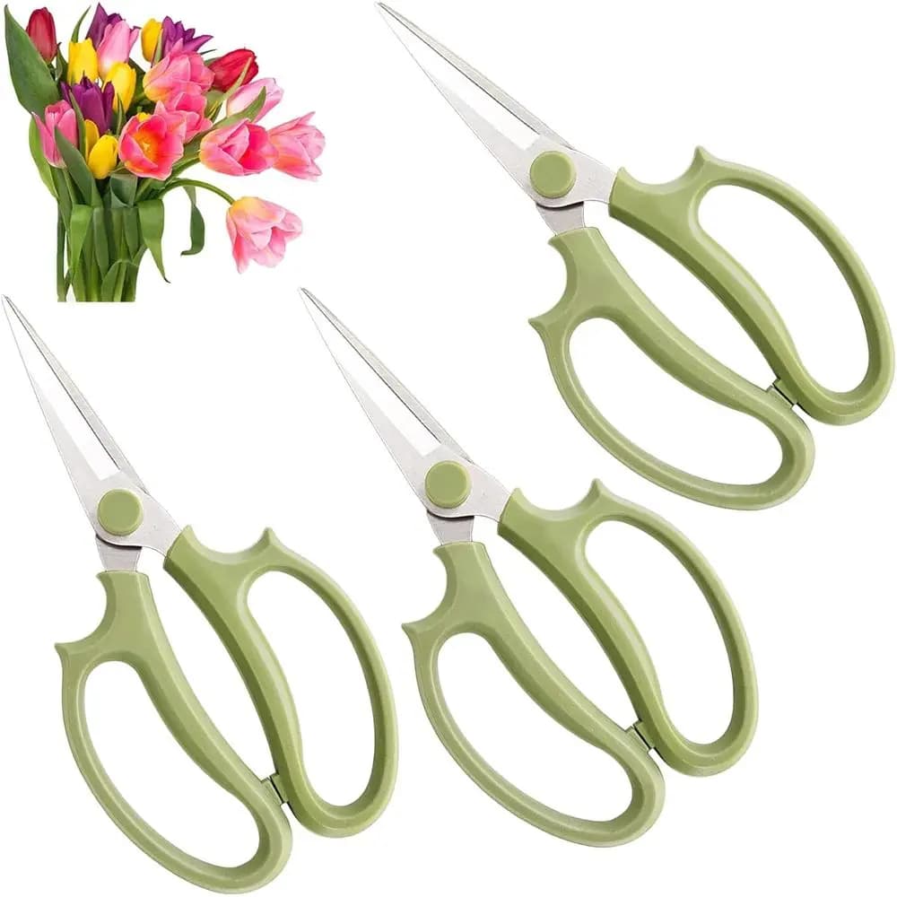 Garden Lower Scissor, Pruning Shears, Stainless Steel Lower Scissors with Comfortable Grip Handles, Premium Garden Clippers for