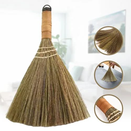 Scopa in stile giapponese con manico corto con manico corto per tavoli, armadi, banchi, pavimenti