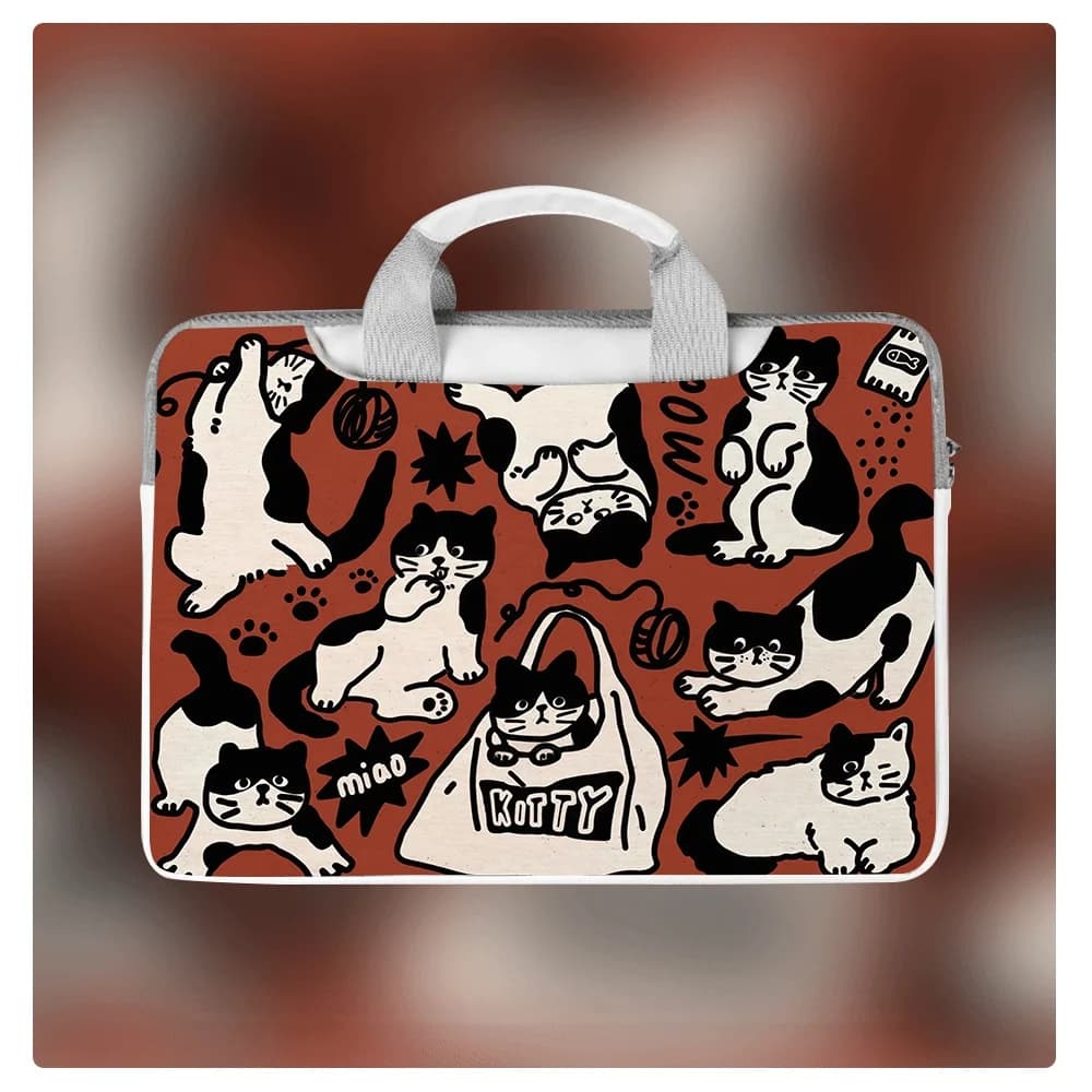Borsa per Laptop con Stampa Animalier, Custodia per Laptop, Borsa Protettiva per MacBook 12 13 14 15.6 16 Pollici, Air MacBook, Asus, Huawei, Regalo