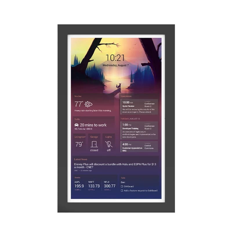 2024 Calendario digitale ad alte prestazioni Display interattivo intelligente Cornice per foto NFC POE Touch Screen Tablet Android