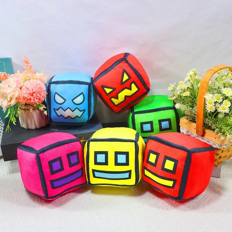 Geometry Plush Throw Pillow Dash Stuffed Cushion Cute Sleeping Pillow Chair Back Cushion Anime Gaming Peripherals Home Decor