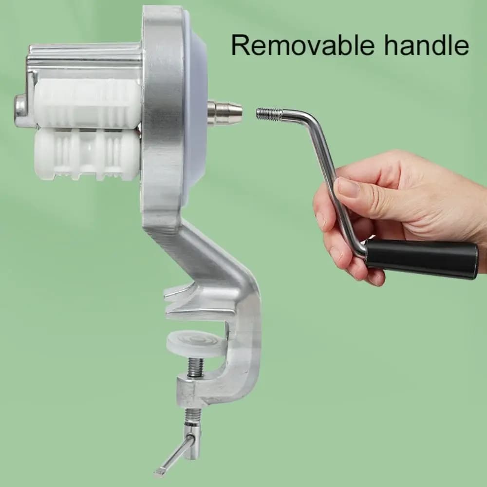 Macchina per caverne manuale portatile Macchina ergonomica per macaroni a manovella Ristorante per pasta che fa risparmiare manodopera
