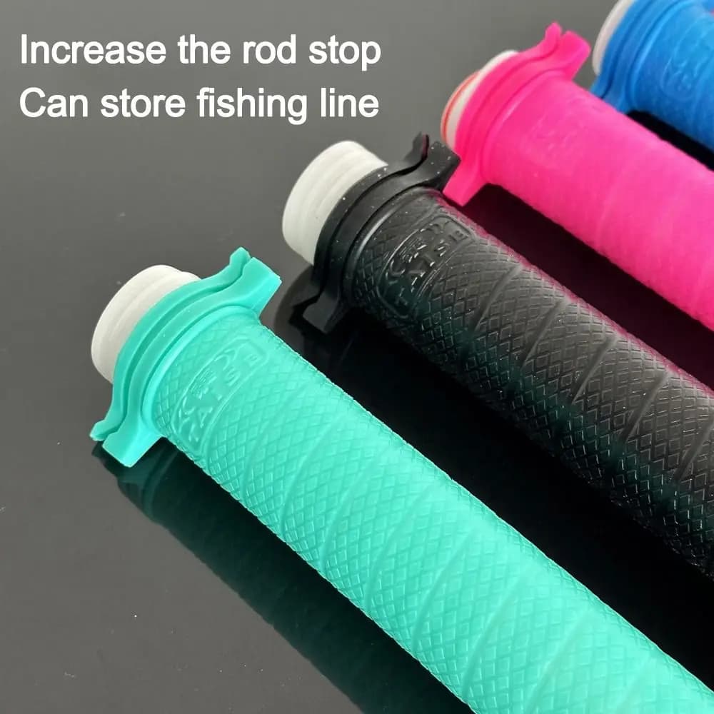 Silicone fishing rod handle, universal non-slip cover for fishing rod handle, replaceable, sweat absorbent