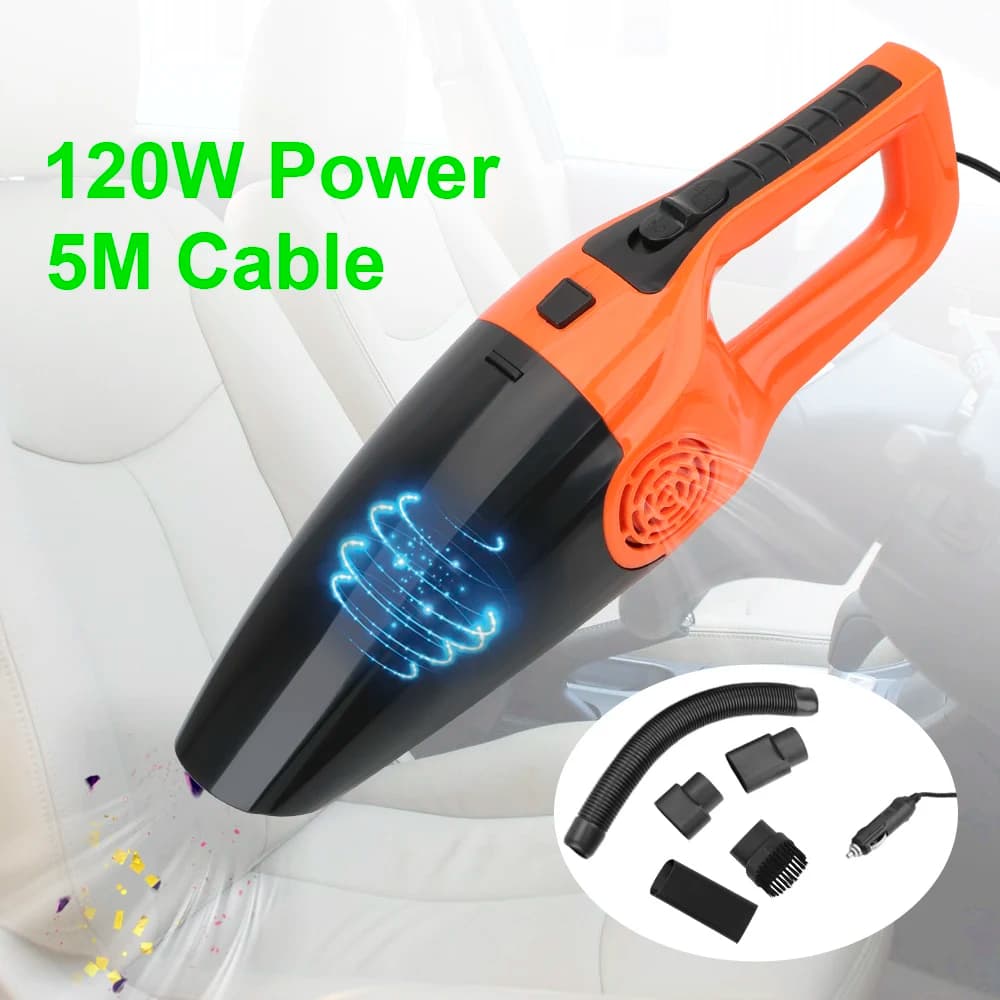 Detergente per auto aspirapolvere a doppio uso bagnato e asciutto aspirapolvere portatili 12V 120W