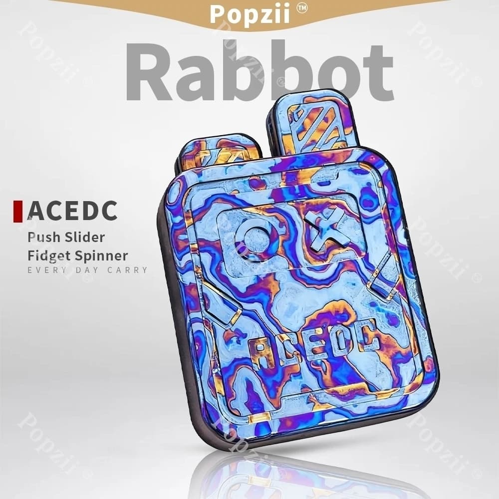 ACEdc EDC Zircuti Rabbot Simpatico Push Slider Fidget Spinner Cube Gadget da scrivania Giocattoli per dita Giocattoli antistress Accessori