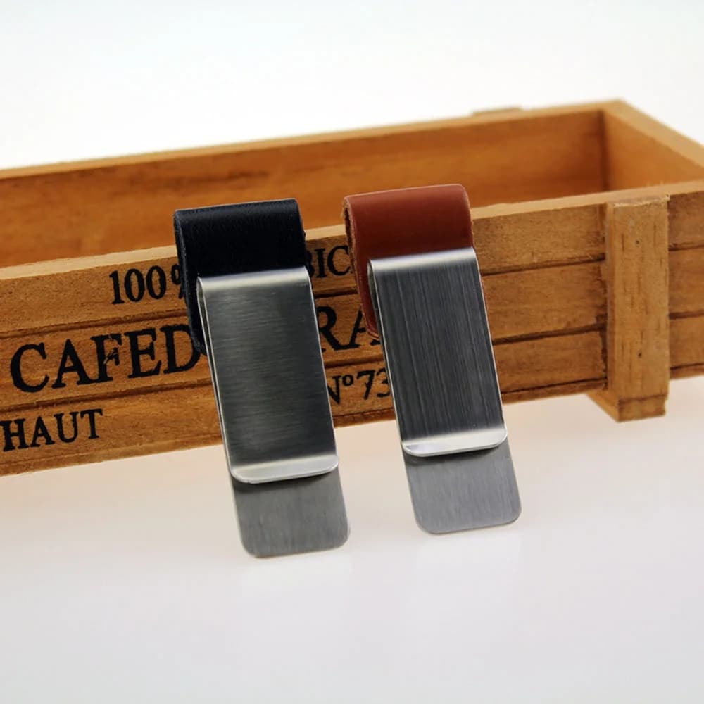 Pen Loop For Notebook Retro Leather Journal Notebook Pencil Holder Bookmark With Metal Clip Clip De BolíGrafo De Metal Con Cuero