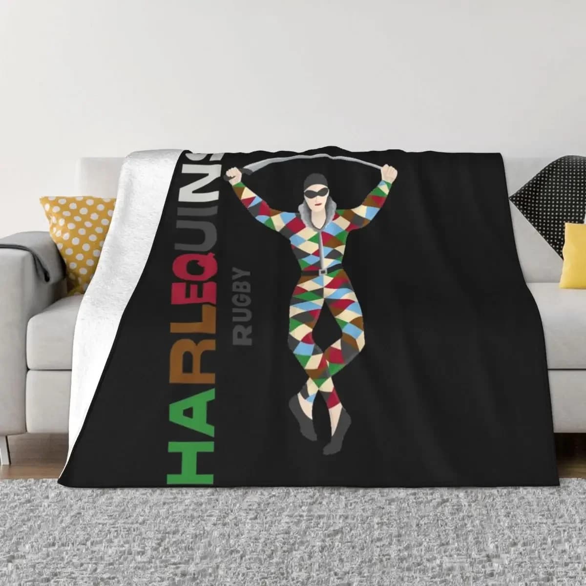 Harlequins rugby Essential Throw coperta Polar Heavy Soft letti coperte per divani coperte
