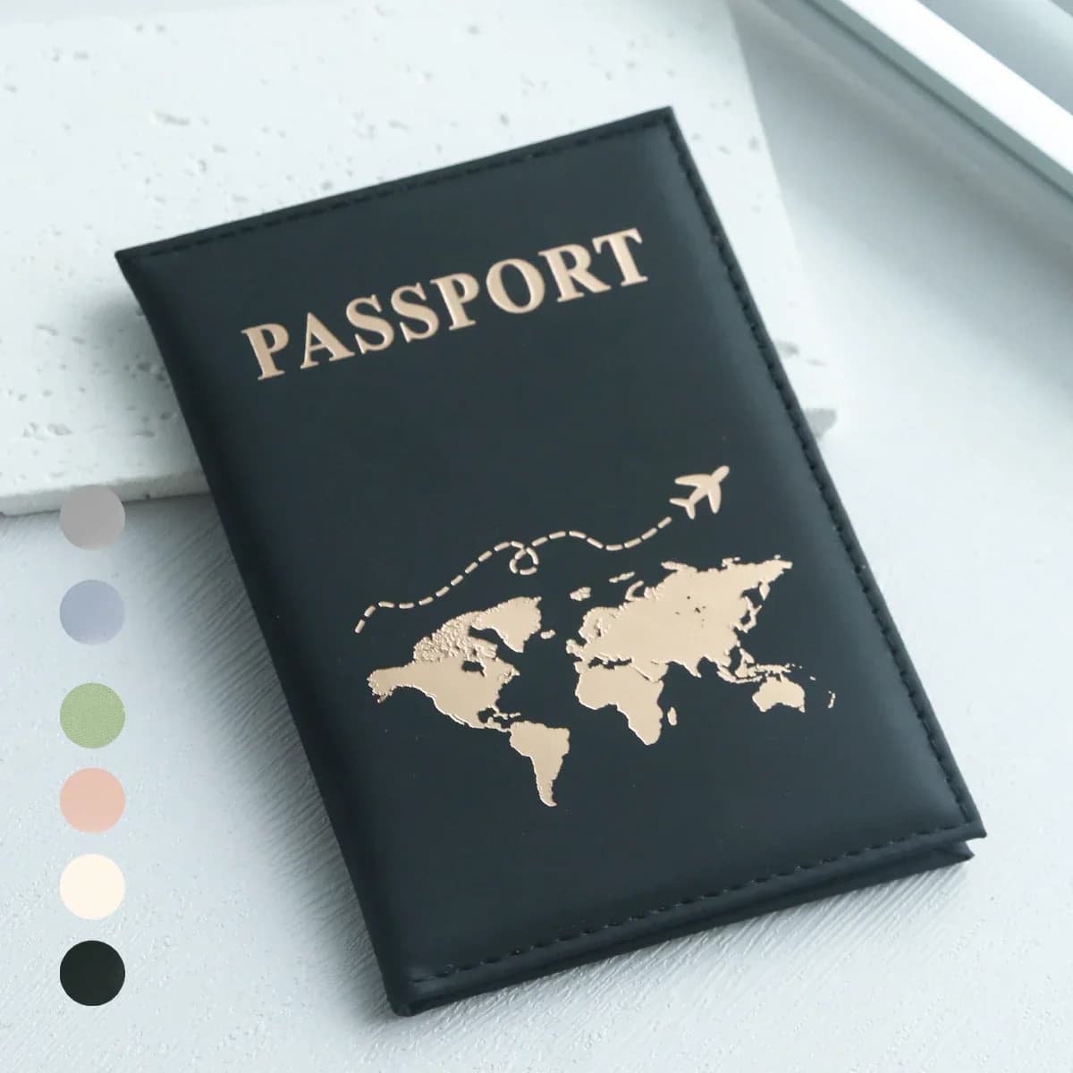 Porta passaporto sottile Cove Map Porta passaporto in PU Viaggio Essential Cruise Must Have Porta passaporto portatili per tutti i paesi