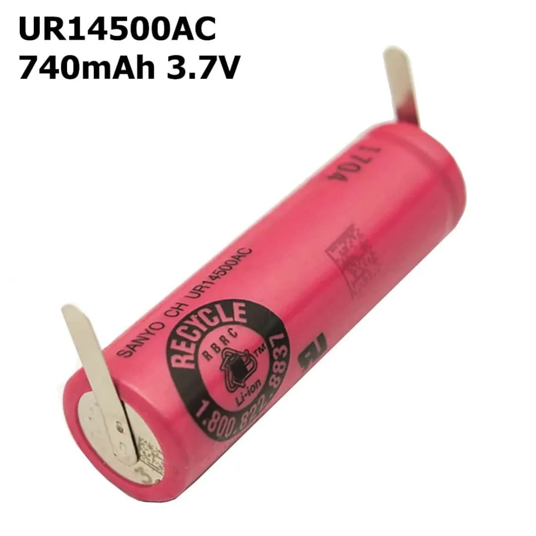 Batteria originale UR14500AC 740mAh 3.7V per spazzolino elettrico Braun Oral B Pro 2 Tipo 3766 iO4 iO5 iO6 iO7 iO9 iO8 3758 3759