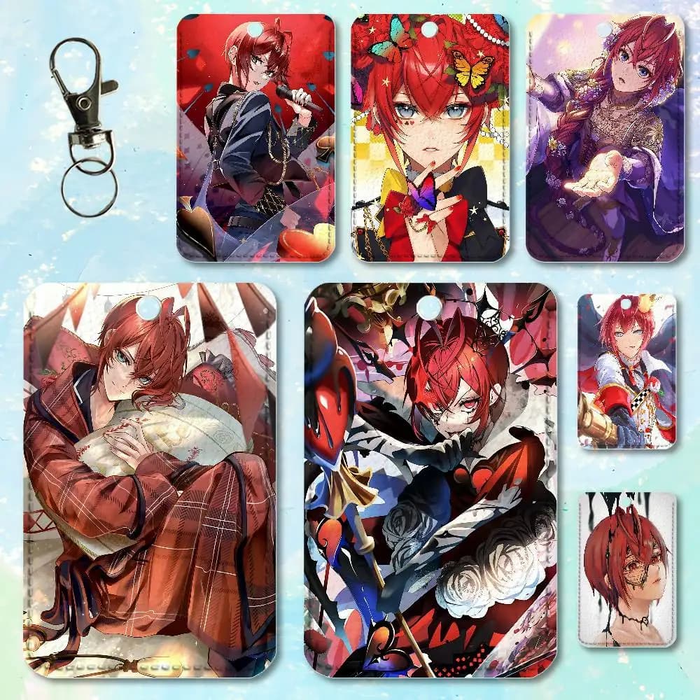 R-Riddle Game R-Rosehearts Personalized Case for Access Cards, Leather Card Holder, Transport Card Case, Gifts