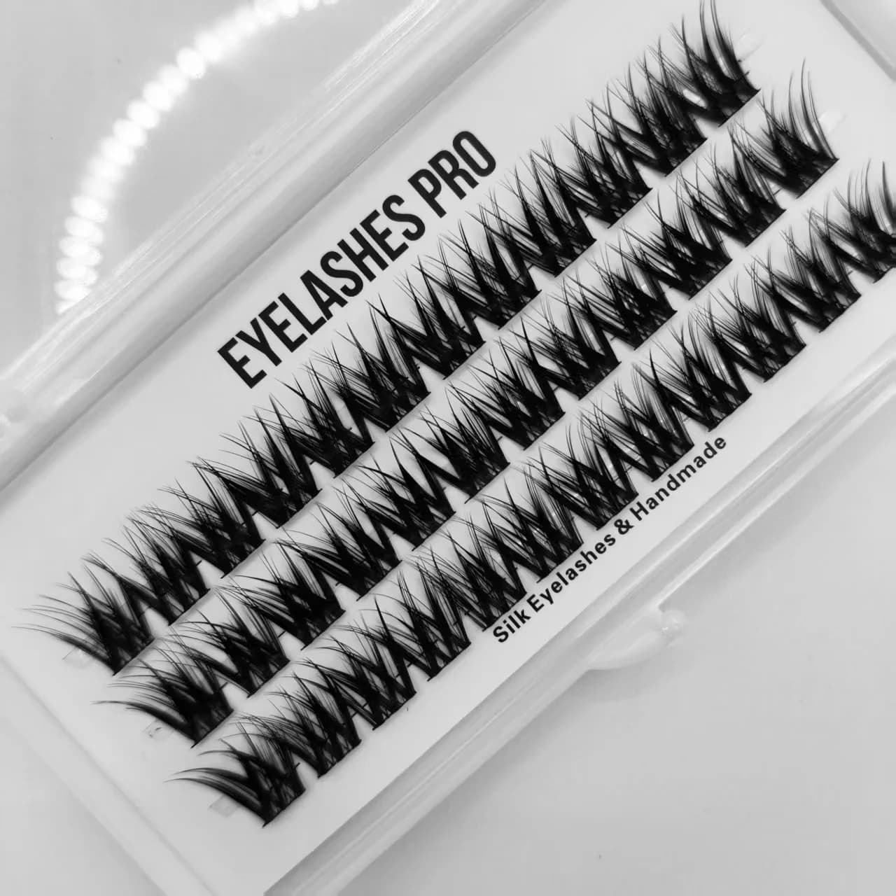 Z034 DIY Hand Made Eyelash Extension Segmented Flase Lashes Lash Bundles Soft Ribbon Strip Eyelashes Makeup Lashes NEW