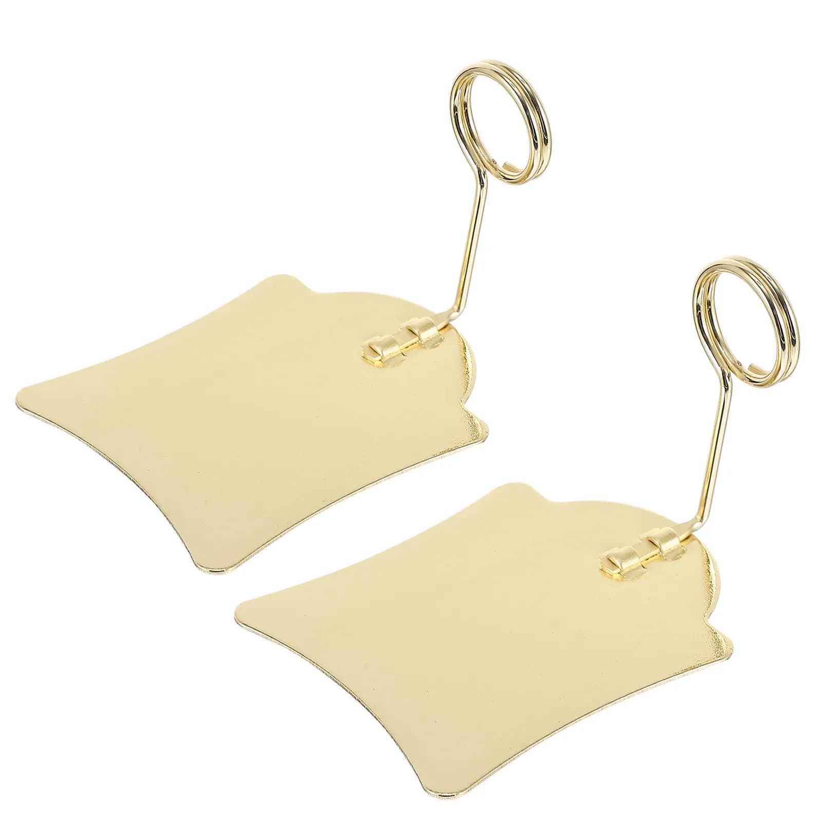Supporto per cartellini pubblicitari da 2 pezzi, clip per etichette dei prezzi in metallo, base stabile, ampia applicazione, clip per cartellini dei prezzi per negozi, supermercati