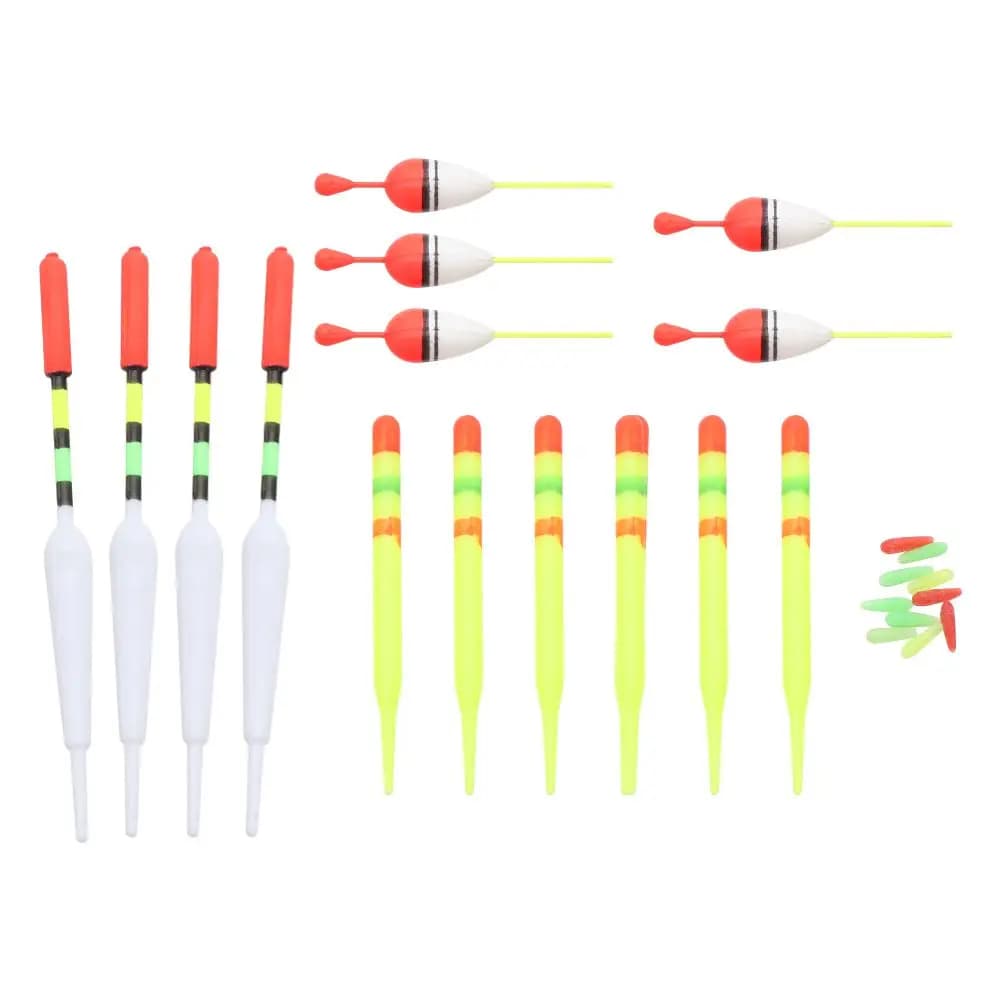 Galleggianti da Pesca per Esterni con Luce, Misure Assortite, Indicatori Luminosi, Galleggianti Bobber