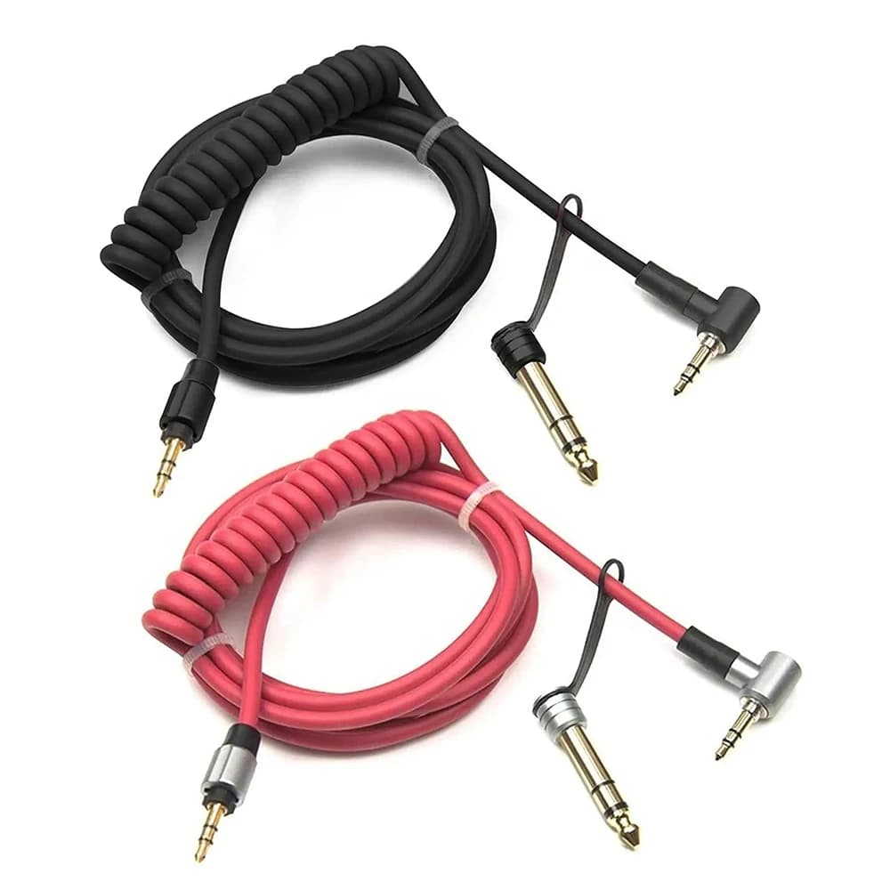 Cavo di prolunga Audio Aux sostitutivo da 3.5mm 6.5mm compatibile con Beat By Dr.Dre Solo Studio Pro Detox Wireless Mixr Headphones