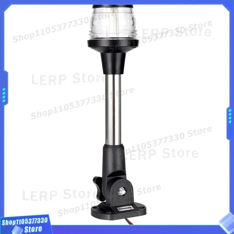 Hans Ocean 3nm LED Folding Stern Light 360 Degree Surrounding Anchor Lamp for Boat Marine 12V 24V Waterproof Navigation