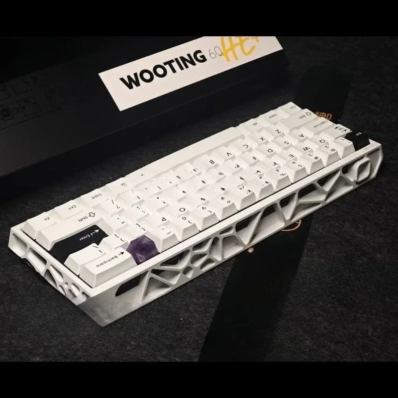 Keyboard Wooting60he+Fully Modified Magnetic Shaft Tile Holly Aluminum Shell