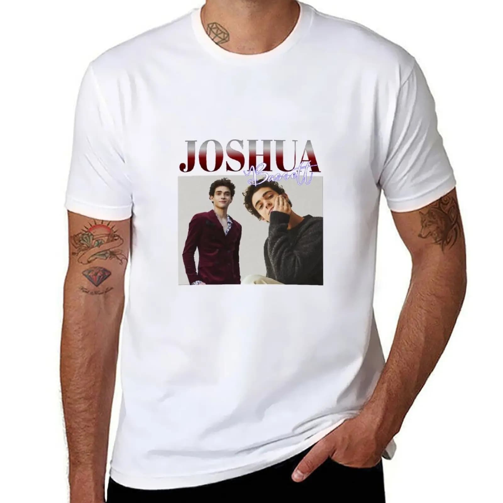 T-shirt Bassett Vintage Design Joshua, T-shirt sportiva traspirante da uomo
