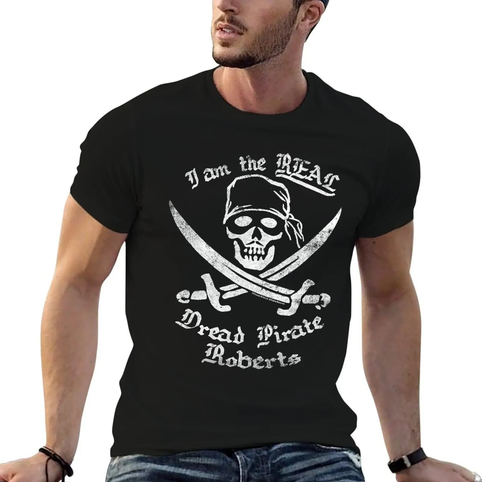 T-shirt The Princess Bride The Real Dread Pirate Roberts, magliette anime per uomo, magliette grafiche da uomo, t-shirt estiva da uomo