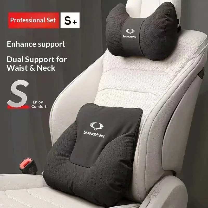 For Ssangyong Rexton Tivoli Actyon Korando Kyron Musso Car Headrest Neck Support Seat Lumbar Cushion Soft Neck Pillow
