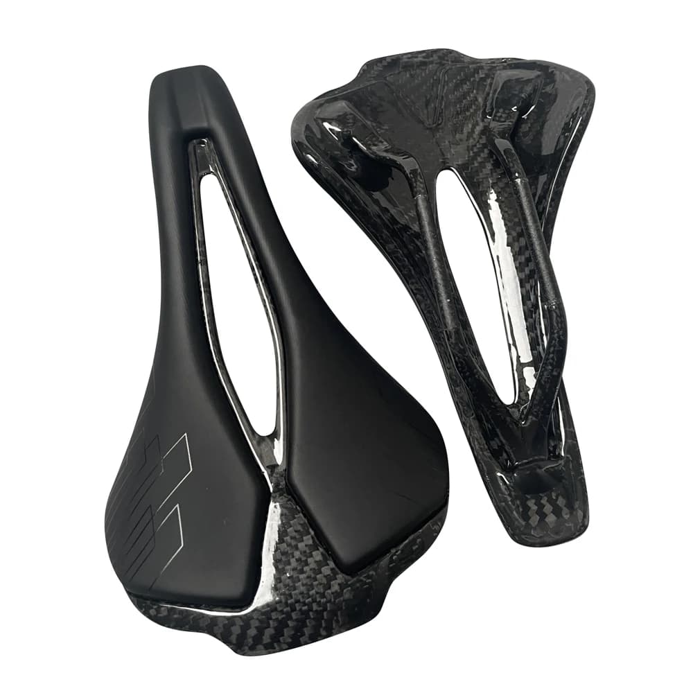 Sella per bici completamente in carbonio Selle per bici da corsa ultraleggere 123g 7x9mm Cuscino per sedile per bicicletta da strada Accessori per ciclismo