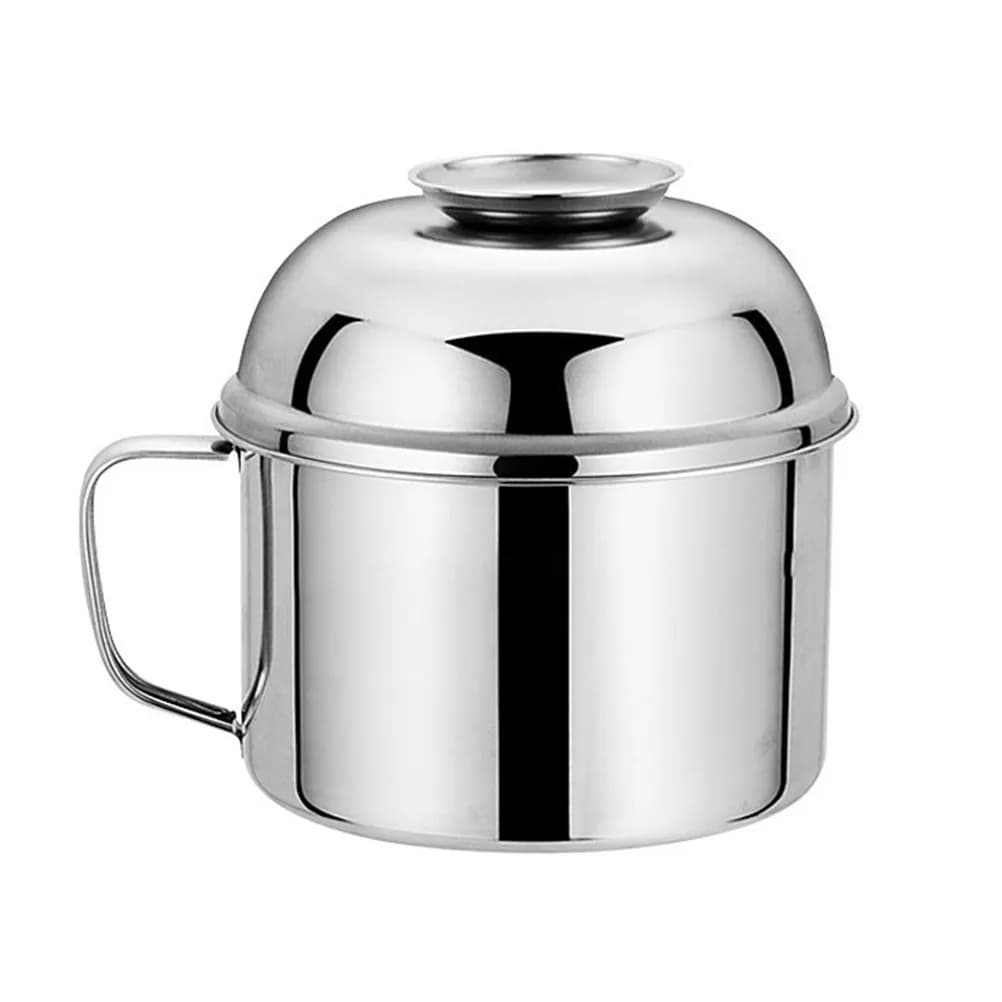 Contenitore per Alimenti in Acciaio Inox da 14 Cm con Doppio Magnete, Portatile ed Ecologico per Ufficio, Viaggi e Pasti all'Aperto