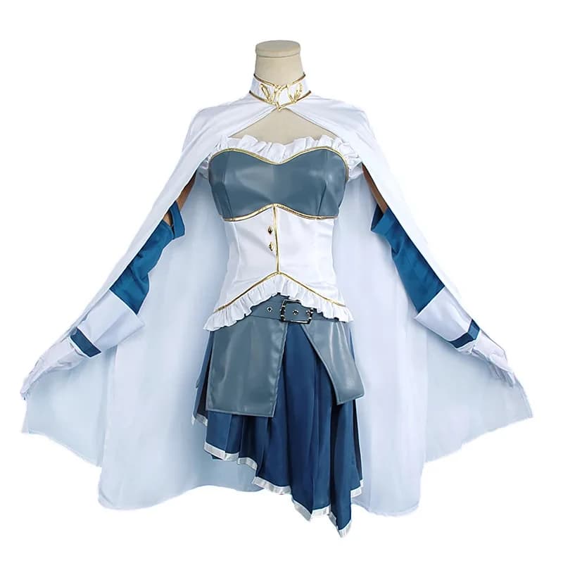 g'7,n\5;e,8\v,5/Miki Sayaka Cosplay Costume Puella Magi Madoka Magica Uniform Wig Anime Chinese Style Halloween Costumf;4'v.7/n\