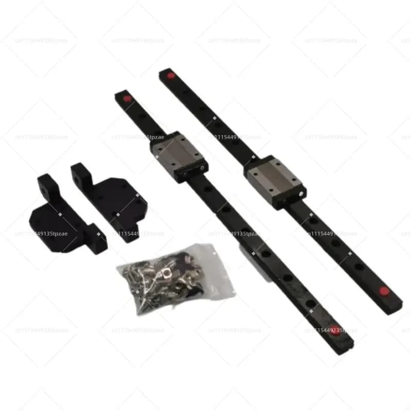 1Pc Y-Axis Linear Rail Adapters Kit, Dual Linear Rail Set Upgrade for Creality Ender 3 Ender 3 V2 Ender 3 Pro 3D Printer