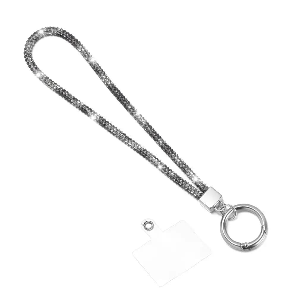 Luxury Keychain Bling Bling Crystal Anti-lost Rope Hanging Cord Rhinestone Phone Lanyard Wrist Straps