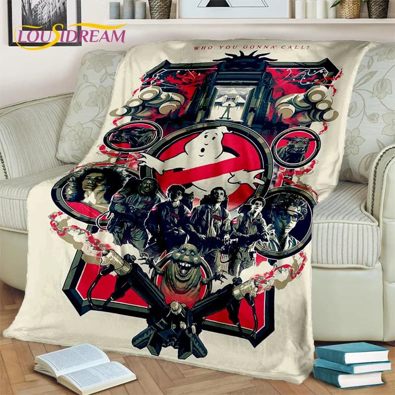 G-Ghostbusters coperta per film di cartoni animati, coperta morbida di flanella per la casa camera da letto divano letto Picnic ufficio escursionismo regalo per il tempo libero pisolino