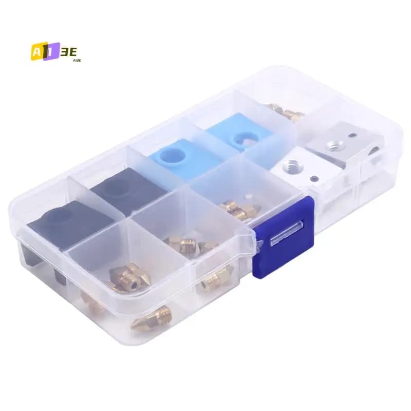 A13E-3D Printer Update Kit Skins, Heating Block, Complete Set of Accessories with Silicone Case