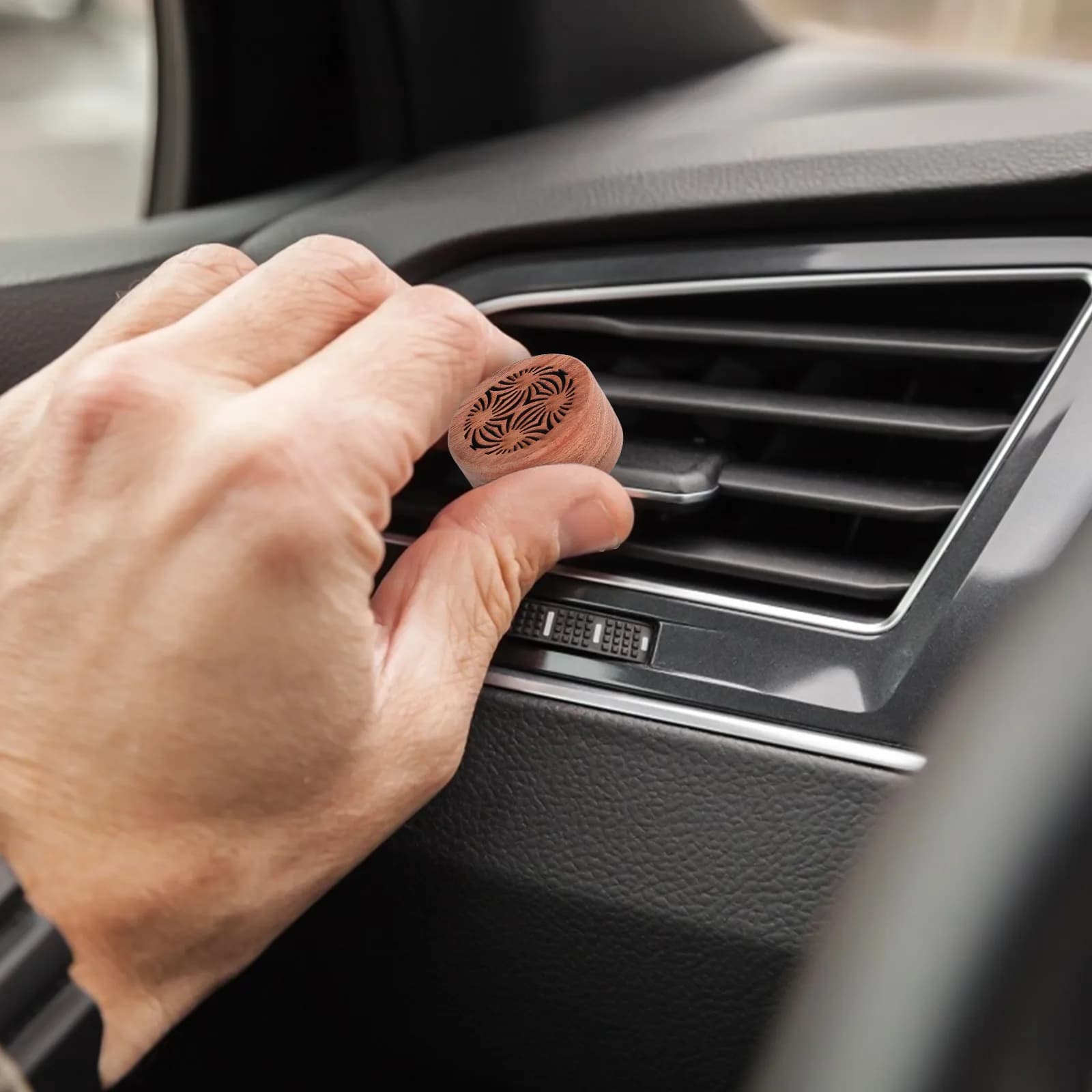 Diffusore di Aromi per Auto in Legno, Design Creativo in Legno di Palissandro, Deodorante per Auto, Decorazione Profumata Antistress