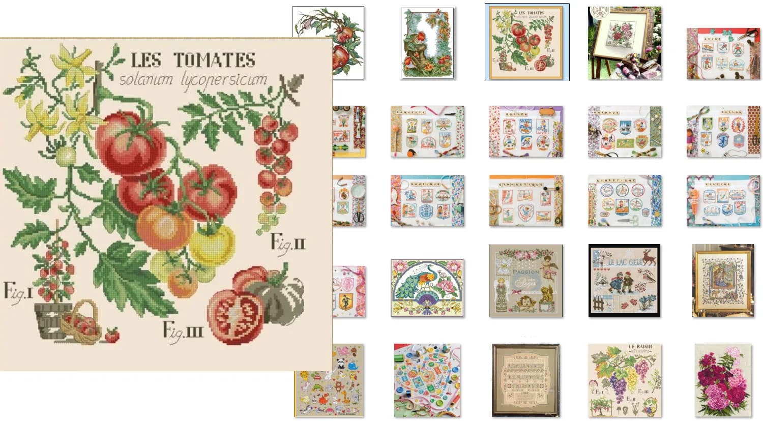 LBP - Pomodori frutta 38-38 Kit punto croce Set ricamo cucito Set punto croce fai da te Artigianato cucito su tela