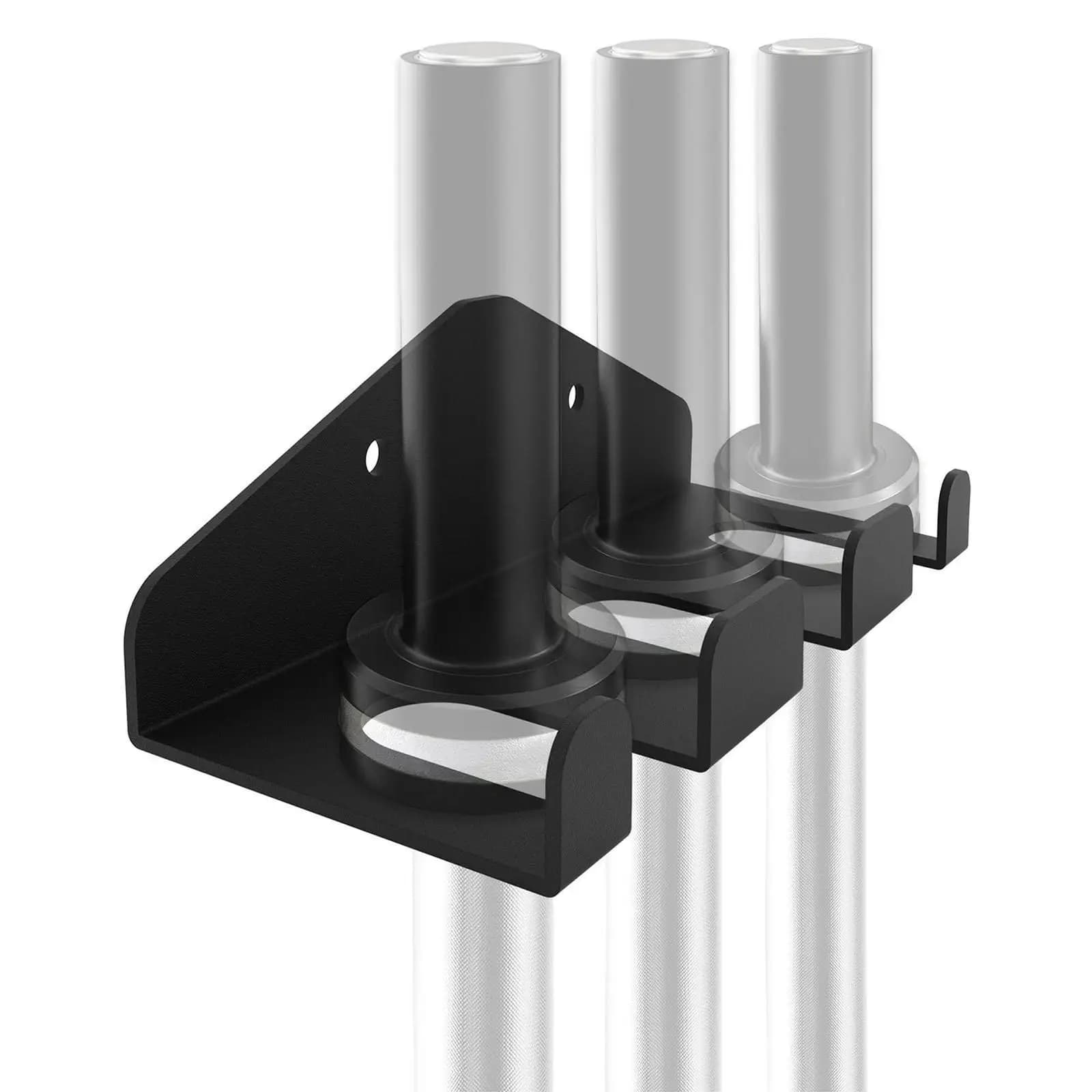 1Pc Storage Rack for Barbells Multipurpose Bar Holder Robusto Wall Weight Bar Stand Hook for Home Commercial Garage Bar