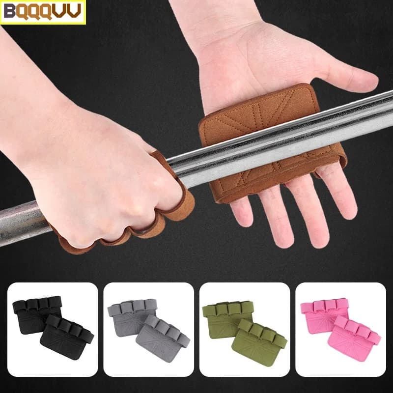 1 pair of gym barman gloves for cross training, anti-slip calli protection for padded handle rowing, Pull Up