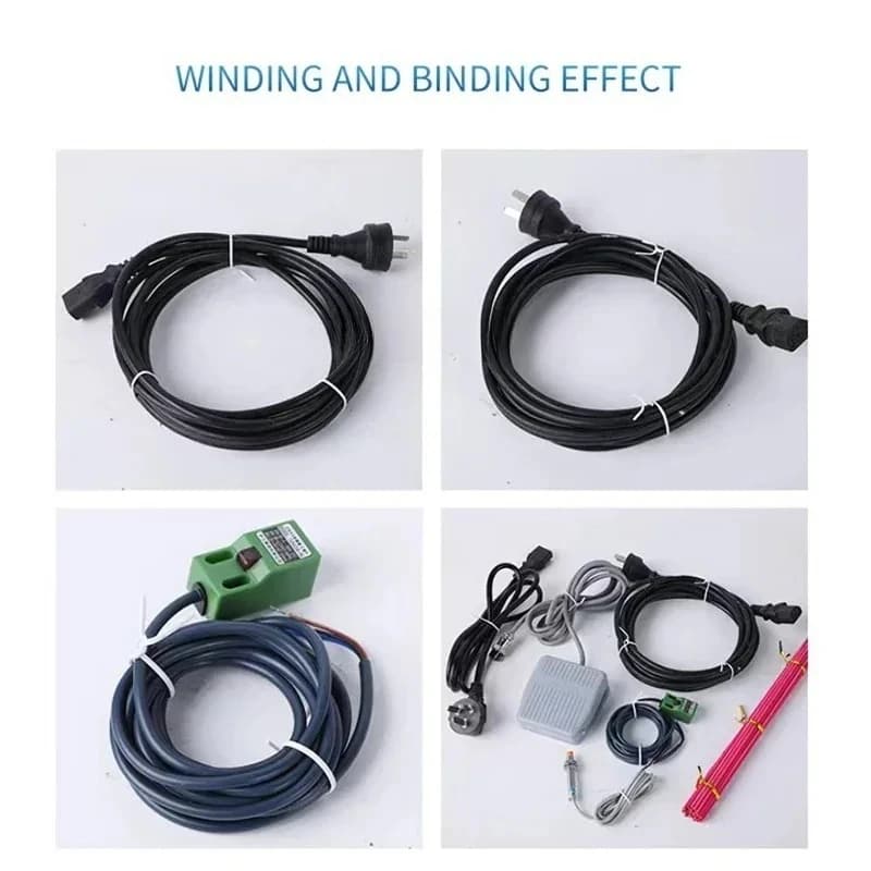 Multifunction Automatic Small Cable Wire Winding And Binding Machine Intelligent Data Cable Power Cord Tie Winder