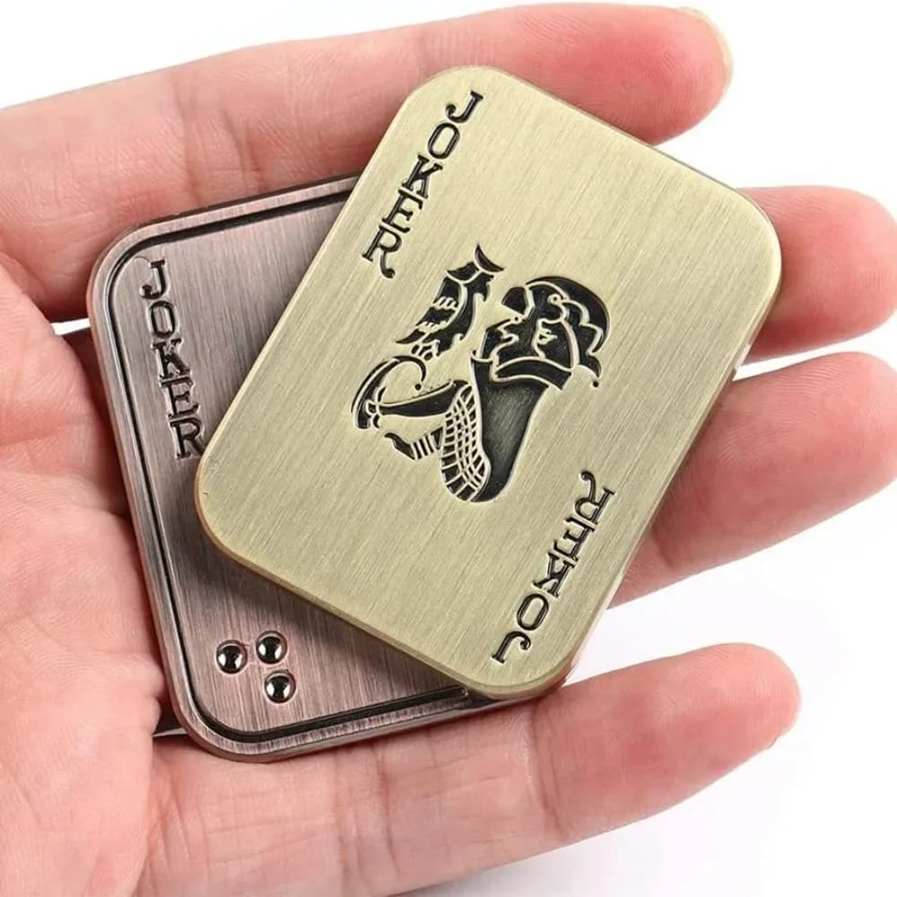 1PC Agitarsi Giocattolo Per Adulti Mens Irritibile Da Tavolo Giocattolo EDC In Metallo Agitarsi Slider Magnetico Poker Push Card Per Adulti Irritibili Giocattoli Ansia Diso