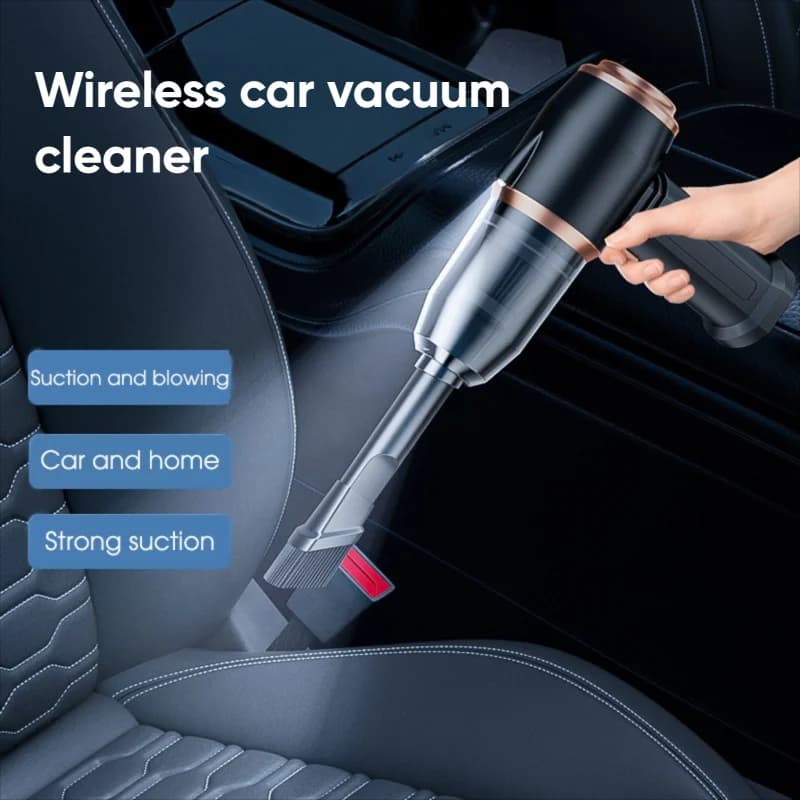 Aspirapolvere integrato 2 in 1 con aspirazione e soffiaggio con ricarica USB Aspirapolvere per piccole auto