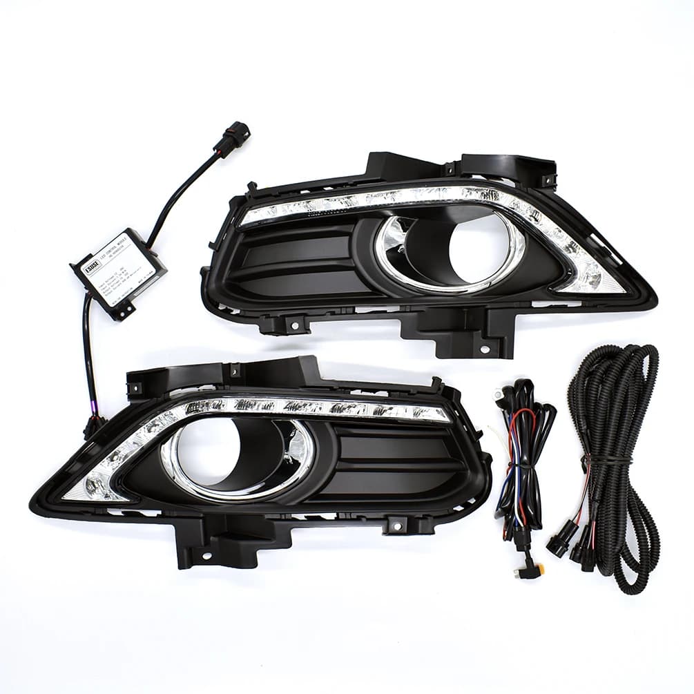 Lampada fendinebbia adatta per Ford Mondeo 2013 2014 2015 2016 LED bianco DRL luci di marcia diurna LED luce diurna faro accessori