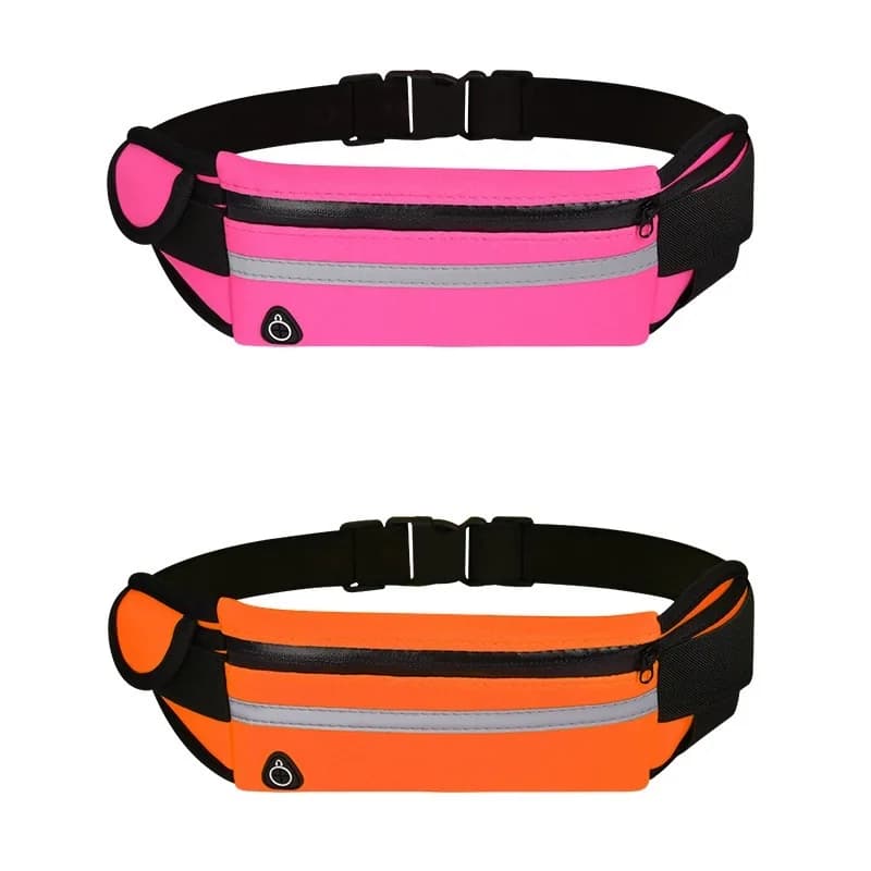 Reflective Running Waist, Water Resistant Unisex Training Waist for Fitness, Jogging, Hiking, Cycling