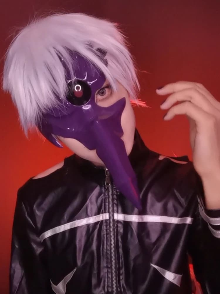 Maschera Cosplay Kaneki Ken Centipede Face, Maschera Anime per Cosplay